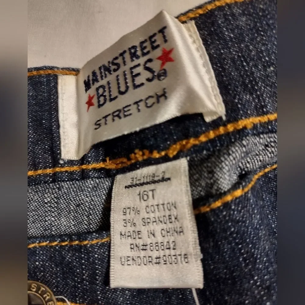 CONSIGNMENT! NWT Mainstreet Blues Stretch Jeans 16T!